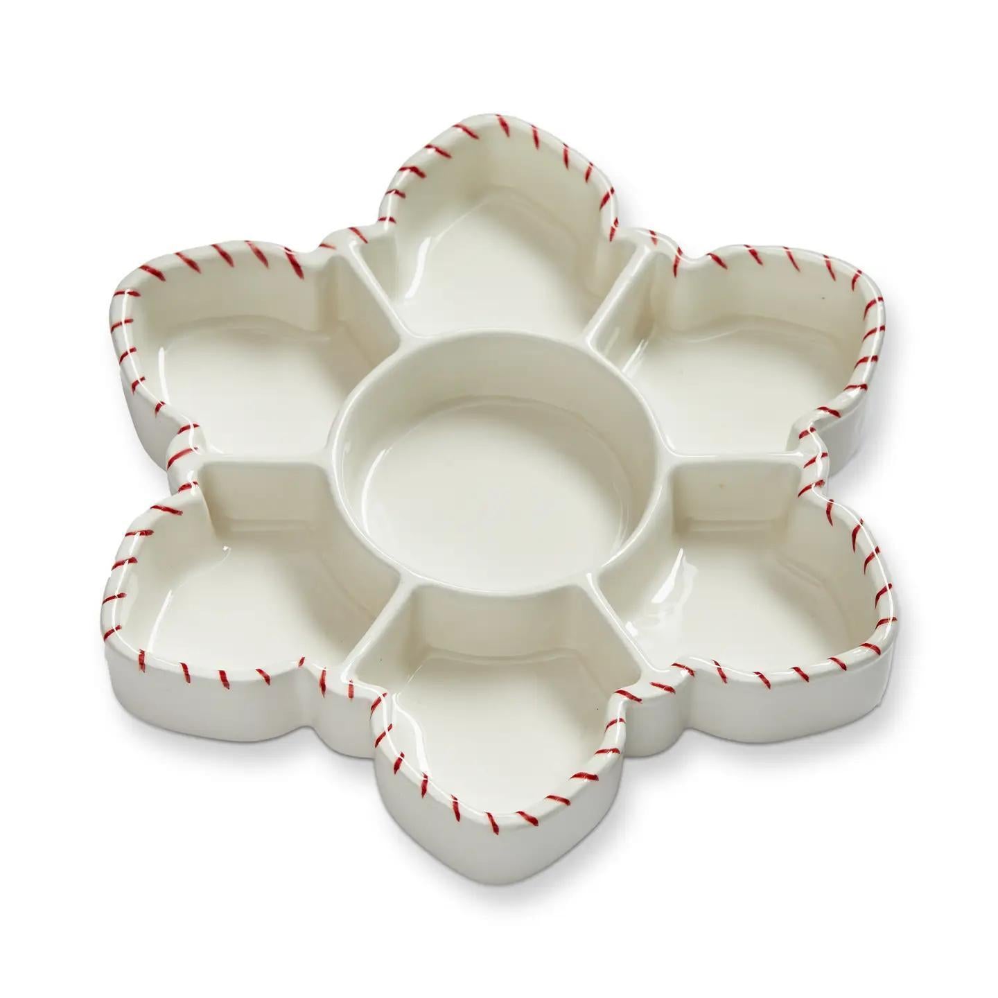Snowflake 7-Part Serving Bowl