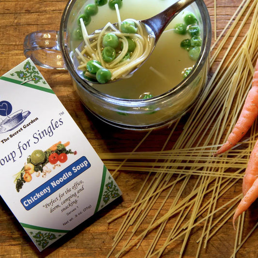 Chicken Noodle N' Pea Soup For Singles