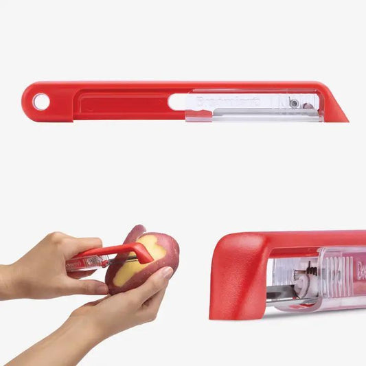 Sharple® - Self-sharpening Safety Peeler Red