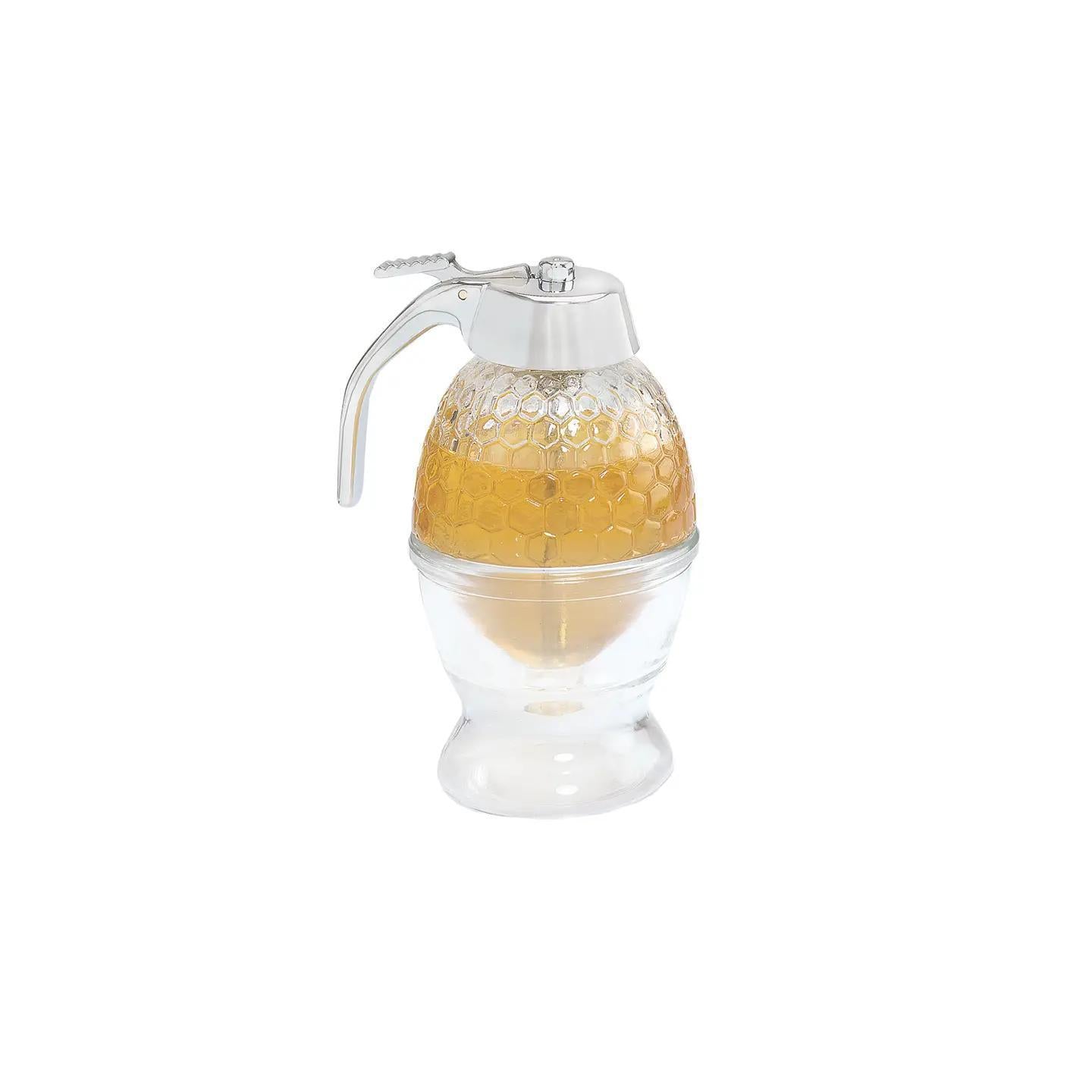 Glass Honey Syrup Dispenser