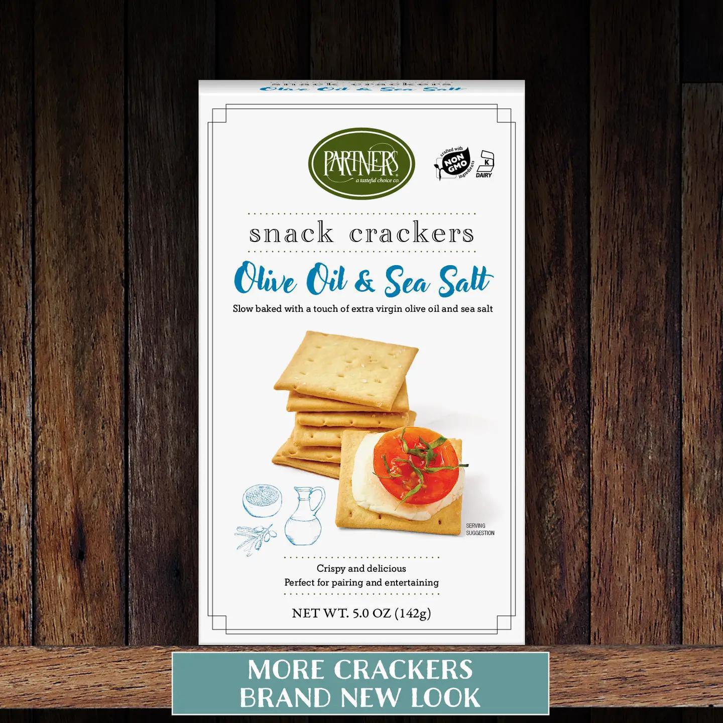 Olive Oil & Sea Salt Snack Crackers