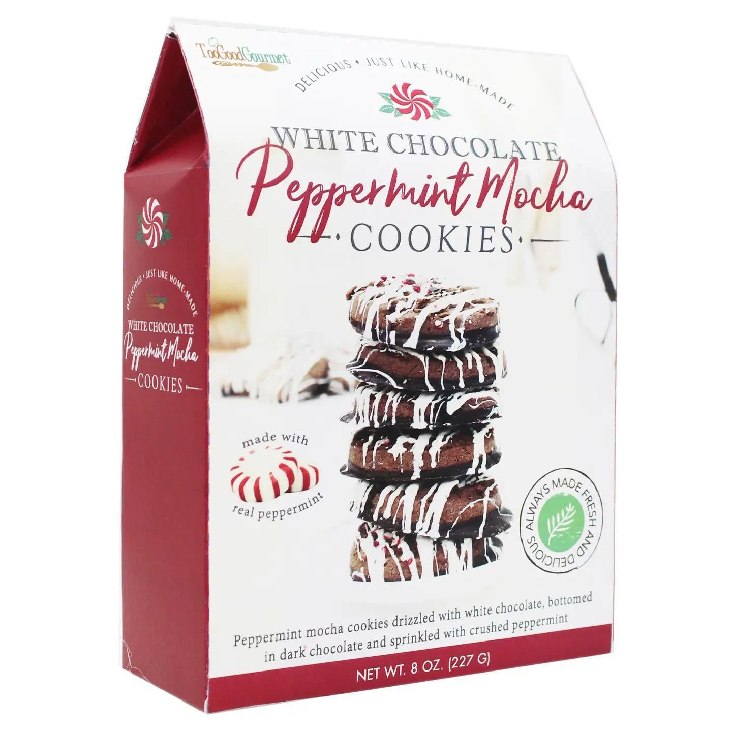 White Chocolate Peppermint Mocha Cookies