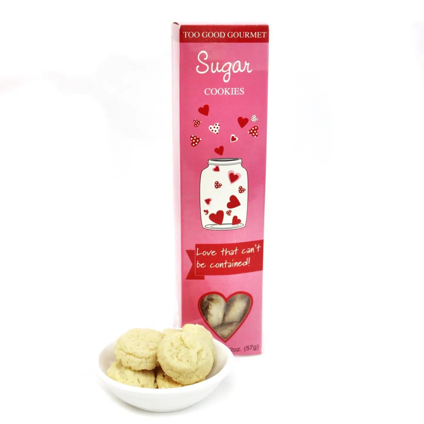 Valentine's Sentiment Sugar Cookies