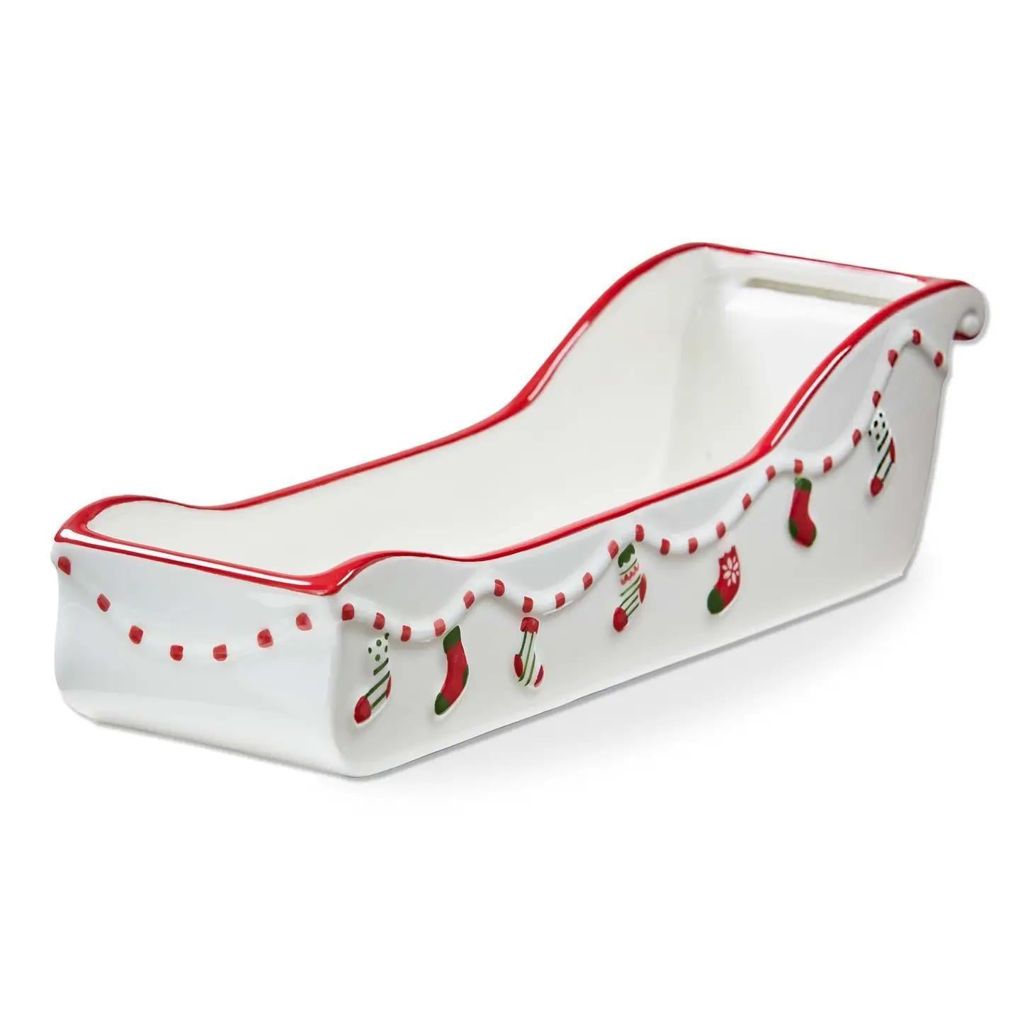 Christmas Sleigh Cracker Dish