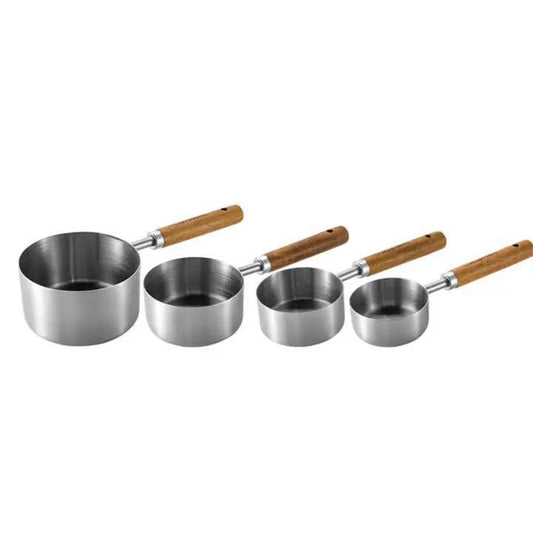 Silver Stainless Steel Measuring Cups