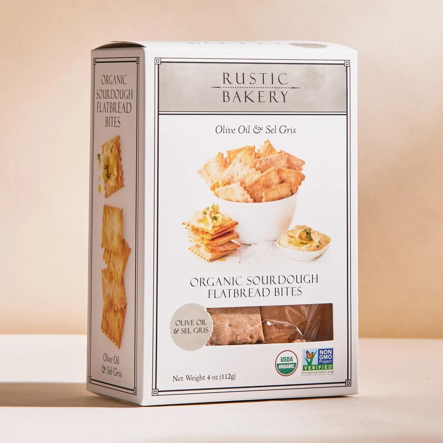 Sourdough Flatbread Bites -  Olive Oil & Sel Gris Box