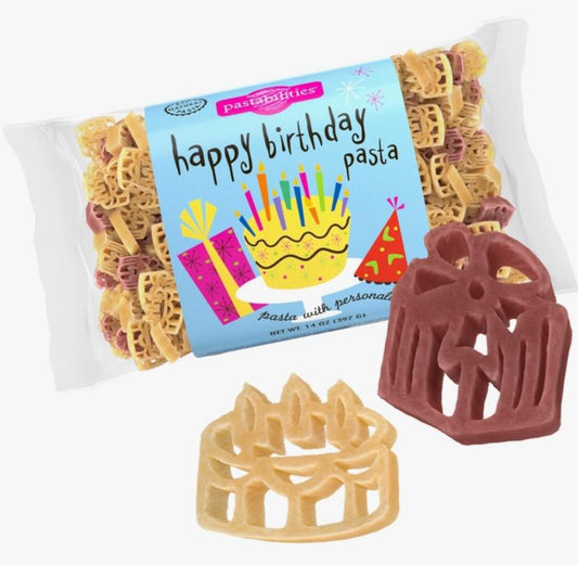 Happy Birthday Shaped Pasta