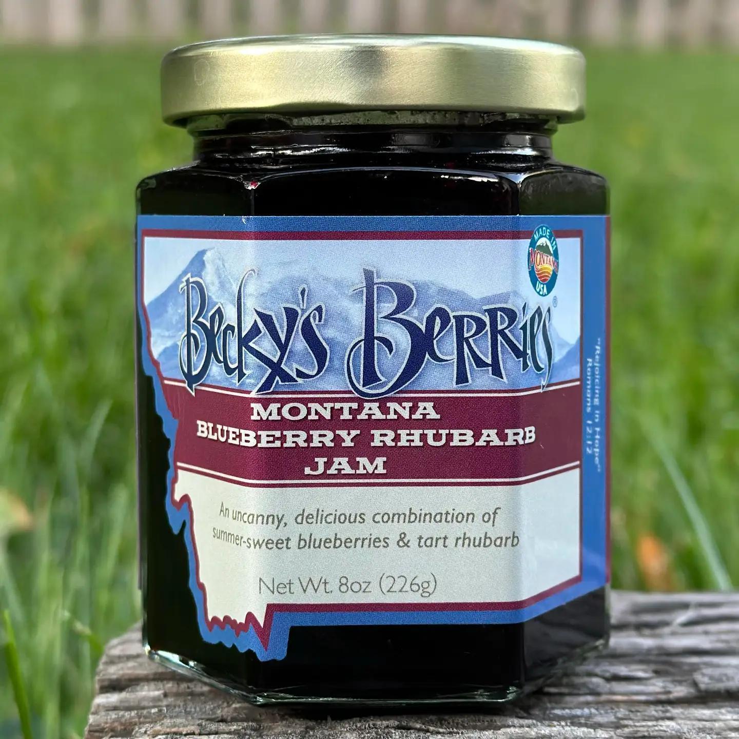 Montana Blueberry Rhubarb Jam 8oz