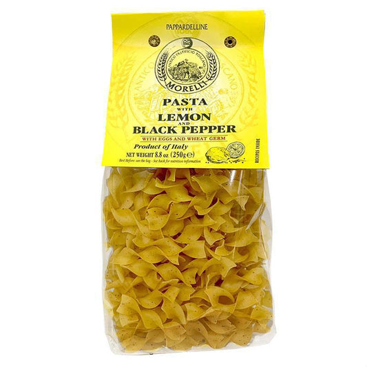 Pappardelline with Lemon & Black Pepper Egg Pasta
