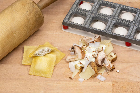 Black Truffle Ravioli in Cracked Pepper Dough
