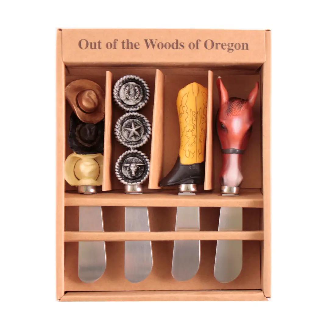 Set of 4 Cheese and Butter Spreaders