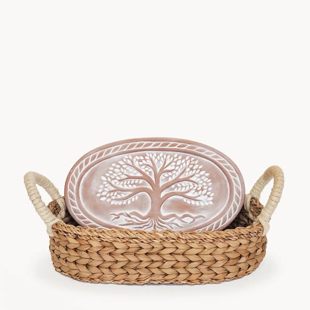 Handmade Bread Warmer & Wicker Basket