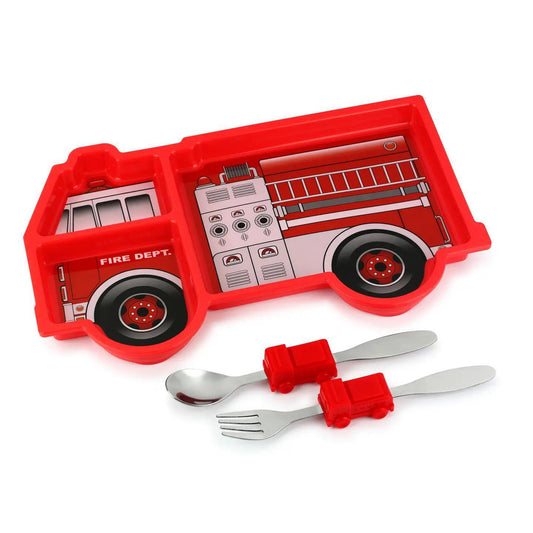 Fire Engine Kids Dinnerware Set