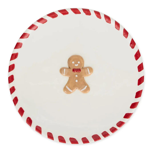 Gingerbread Man Dessert Plate