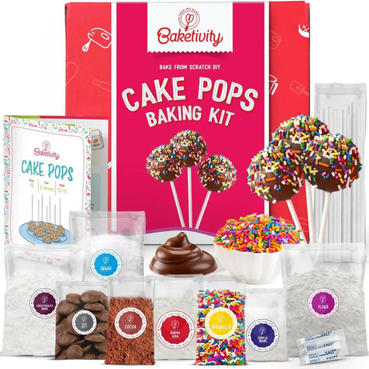 Cake Pops Kit For Kids, Diy Cake Pop Kit Makes 10-12