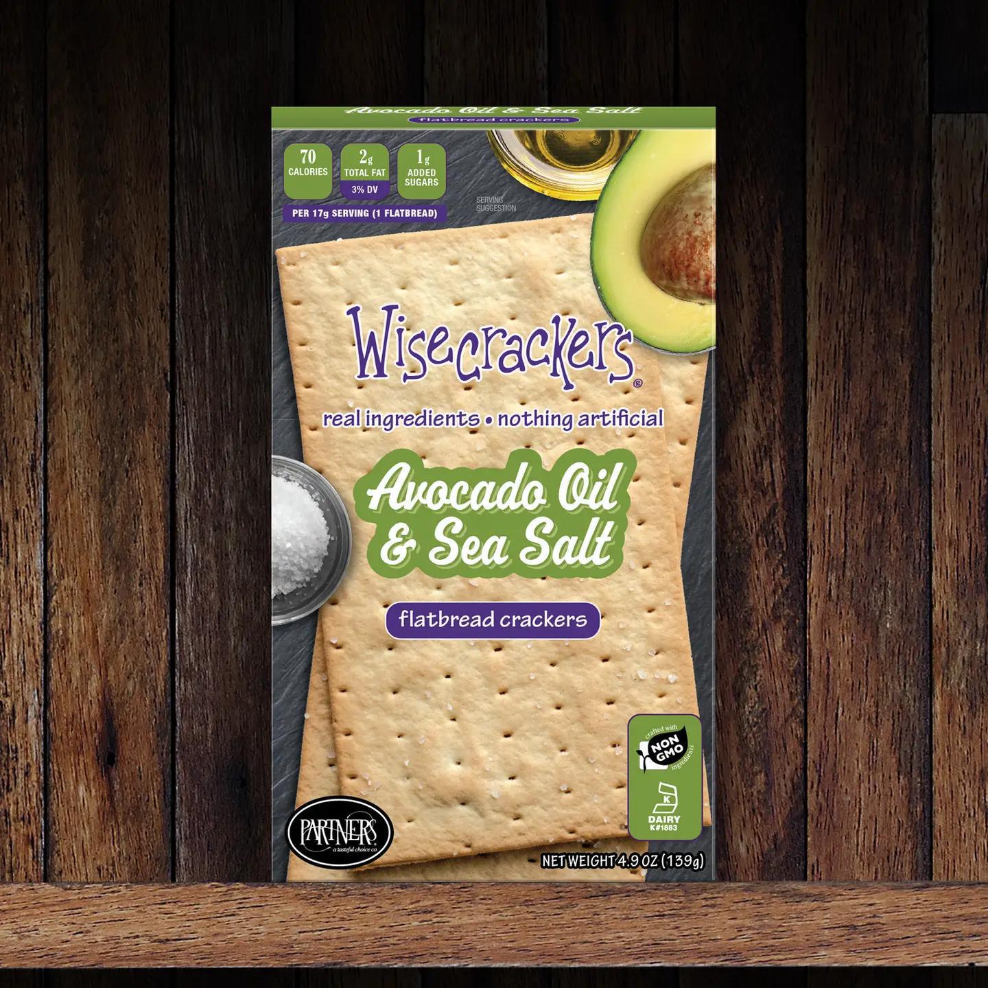 Avocado Oil & Sea Salt Flatbread Crackers