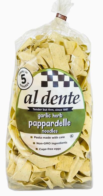 Garlic Herb Pappardelle