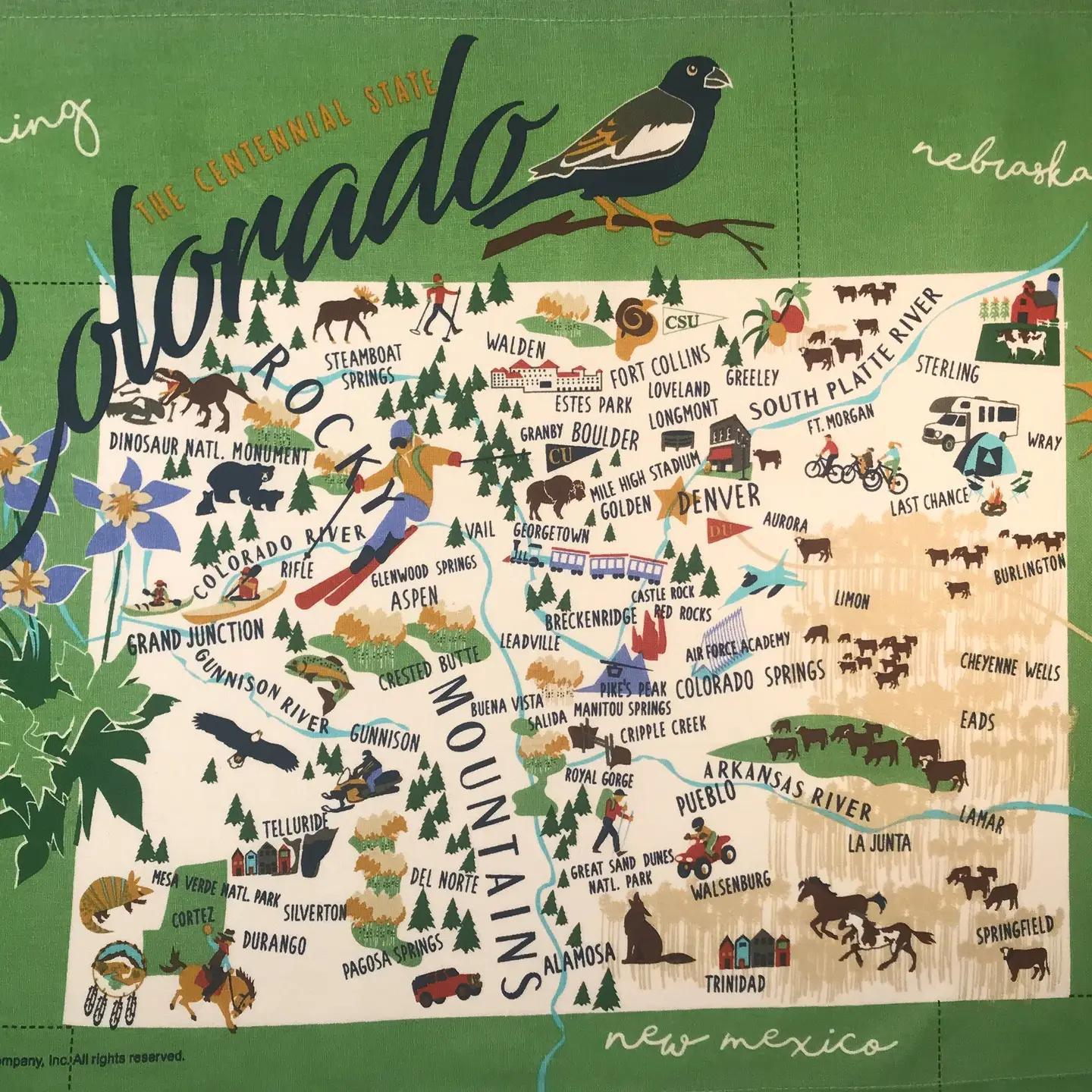 State Tea Towel
