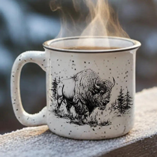 Bison Ceramic Camp Mug
