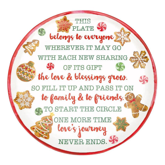 Gingerbread Man "the Giving Plate"