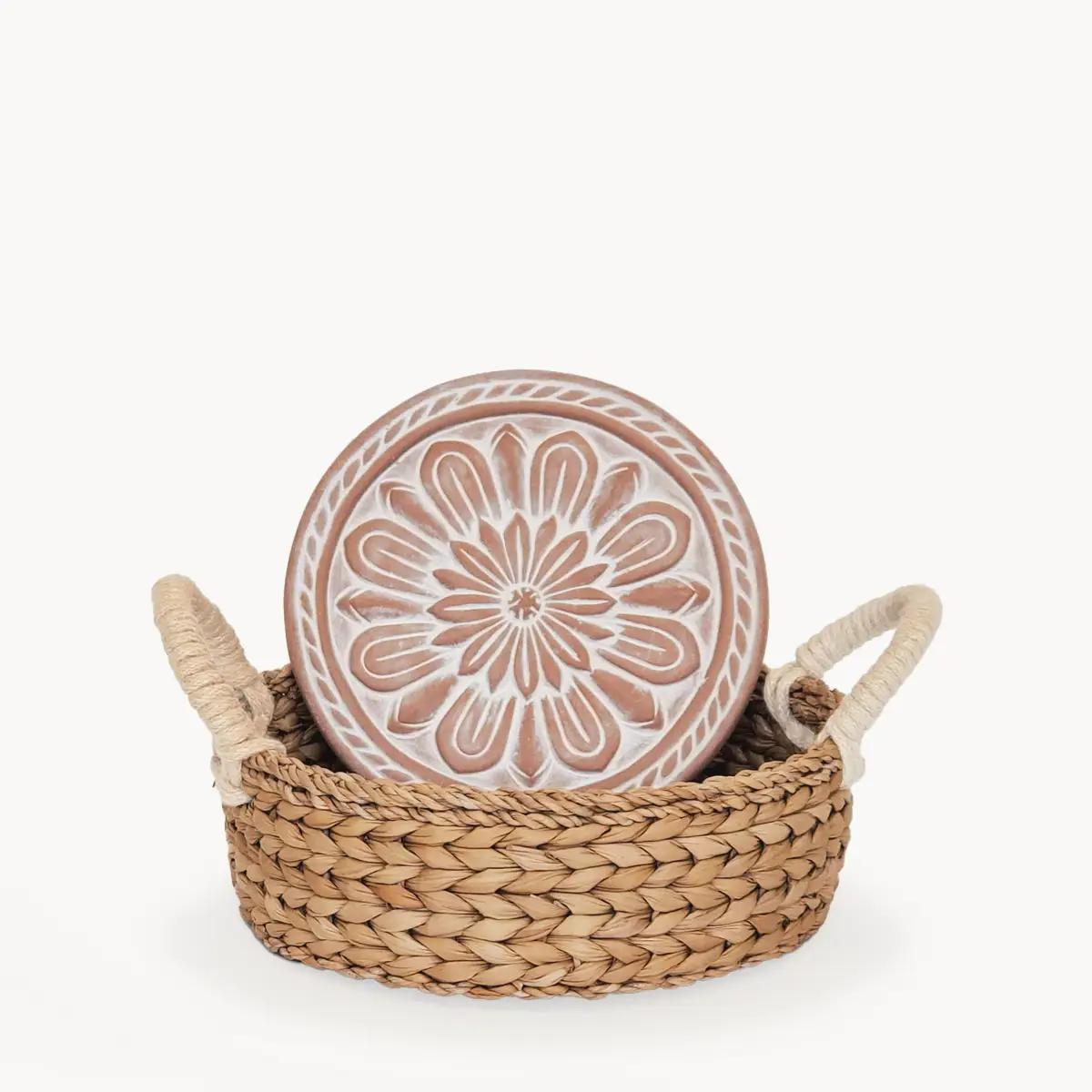 Handmade Bread Warmer & Wicker Basket