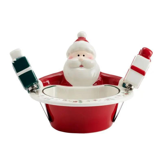 Santa Dip Bowl W Spreaders