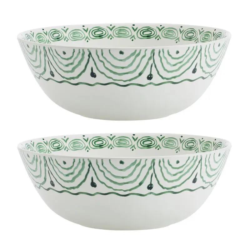 Fitz & Floyd Sicily Green Stonewear