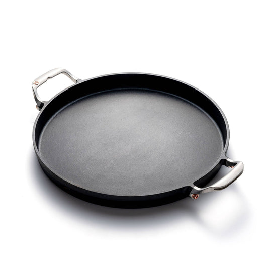 Outset Cast Iron Deep Dish Pizza and Paella Pan,14.25"x18.5"