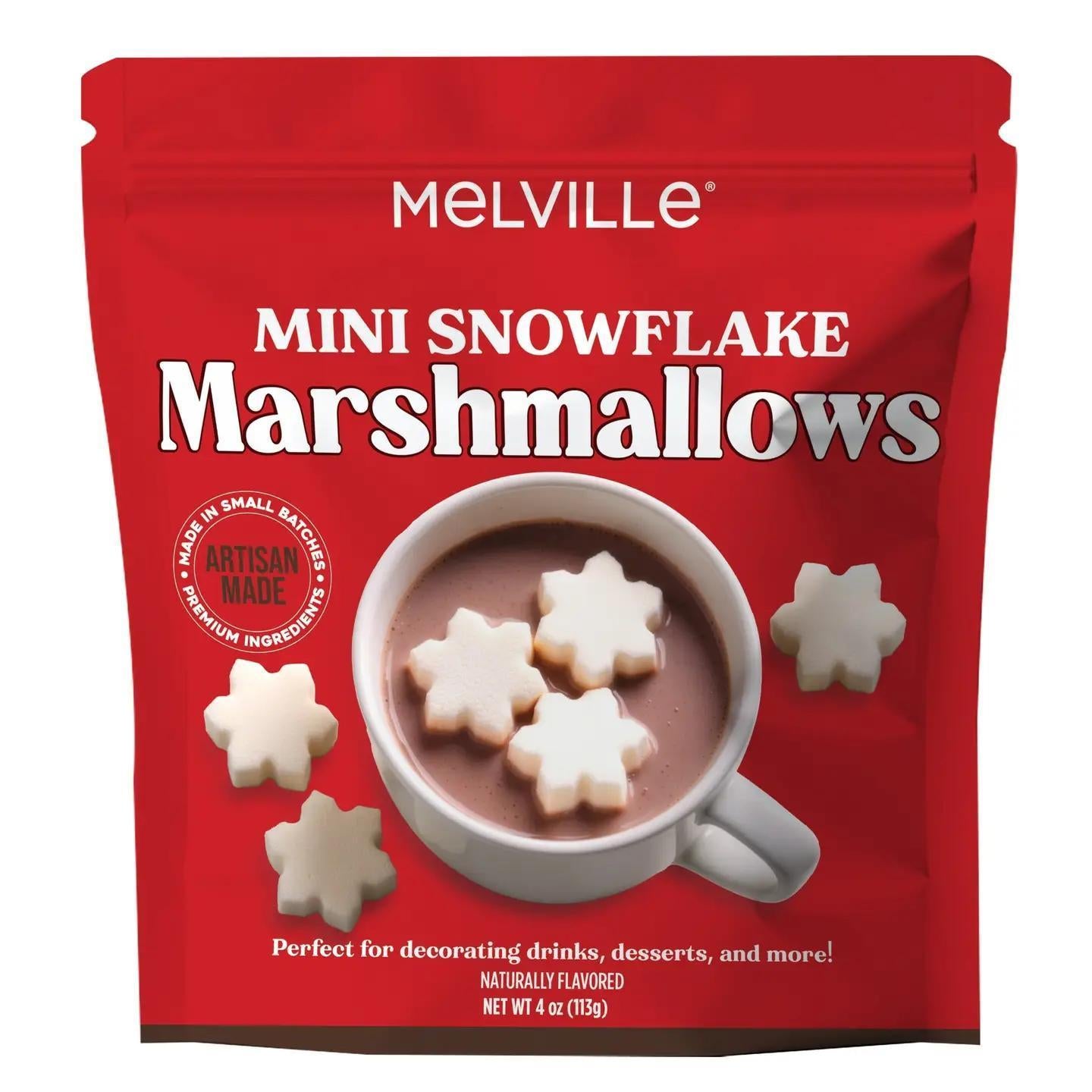 Mini Snowflake Marshmallows