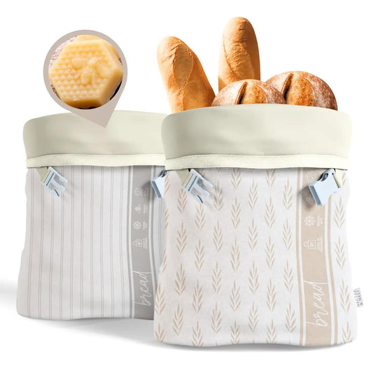 Reusable Beeswax Bread Bags