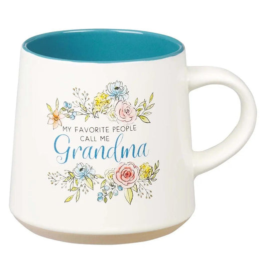 Blue/White Floral Grandma Mug