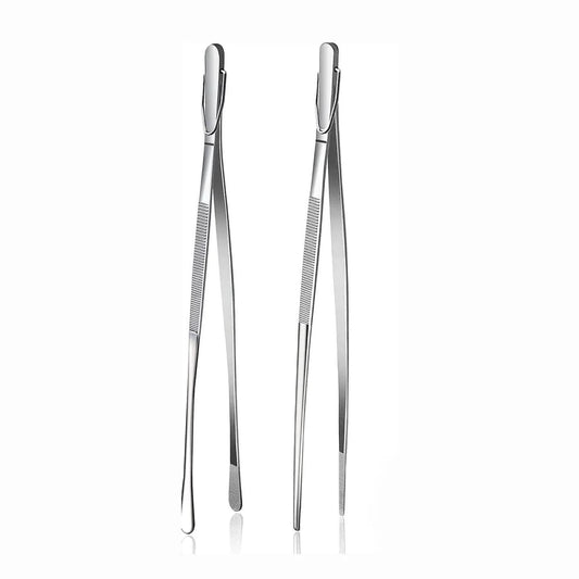 Stainless Steel Kitchen Tweezers, Set of 2