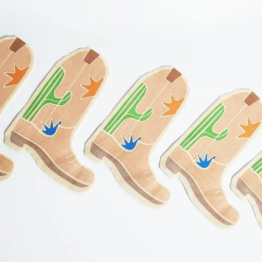 Western Boot Shaped Napkins