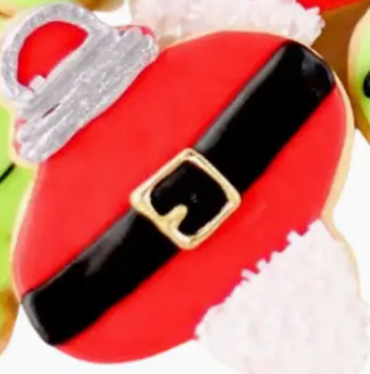 Grinchiest Christmas Santa Belly Cookie