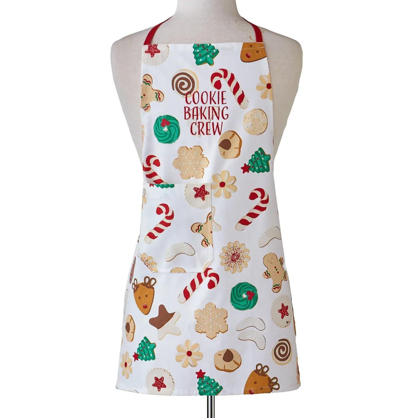 Christmas Cookie Baking Crew Kids Apron