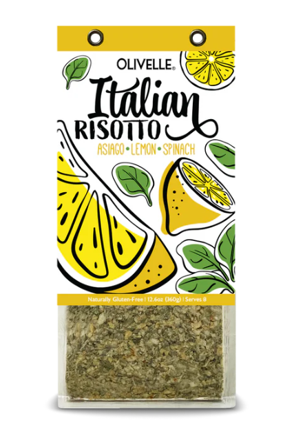 Asiago Lemon Spinach Risotto