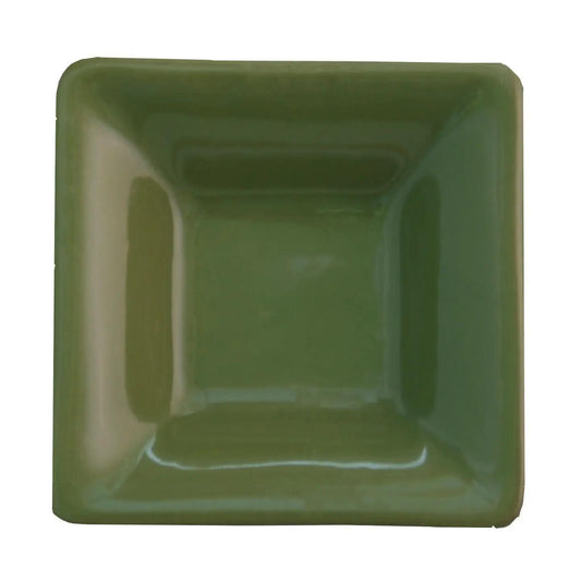 Small Square Bowl - Olive Green