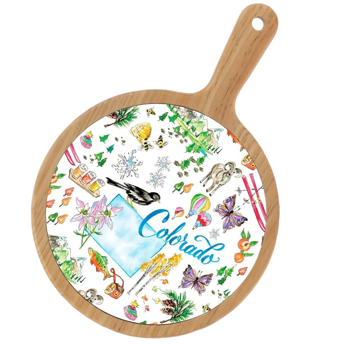 Bamboo & Ceramic Cheese Board