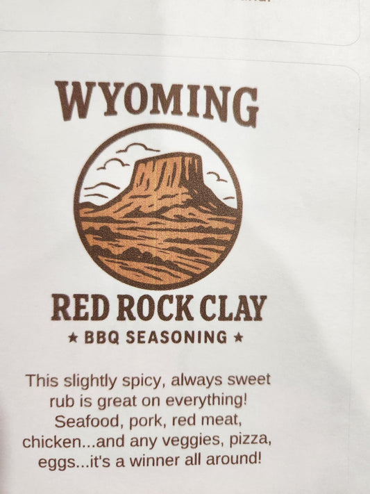 Wyoming Red Rock Clay BBQ Seasoning