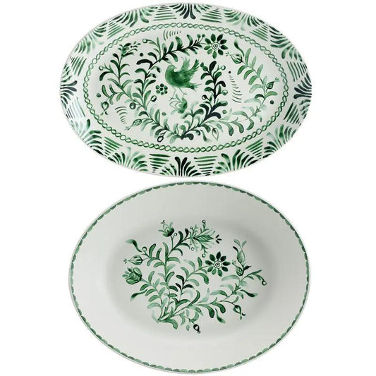 Fitz & Floyd Sicily Green Bowl/Platter