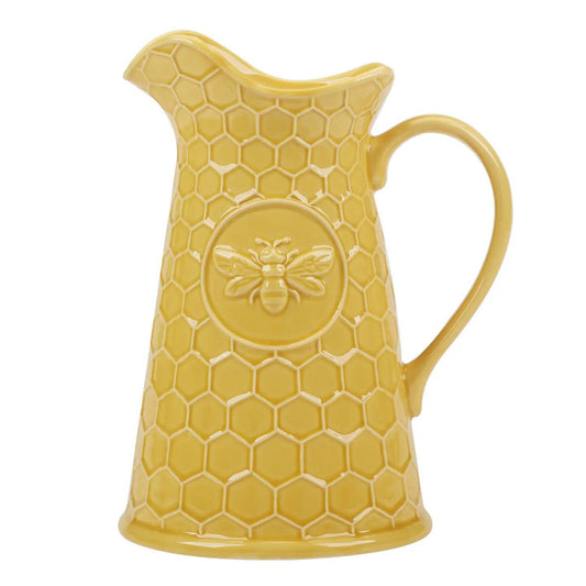 French Bees Embossed Honeycomb Pitcher