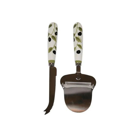 Cheese Knife & Planer Set - Olive Branch