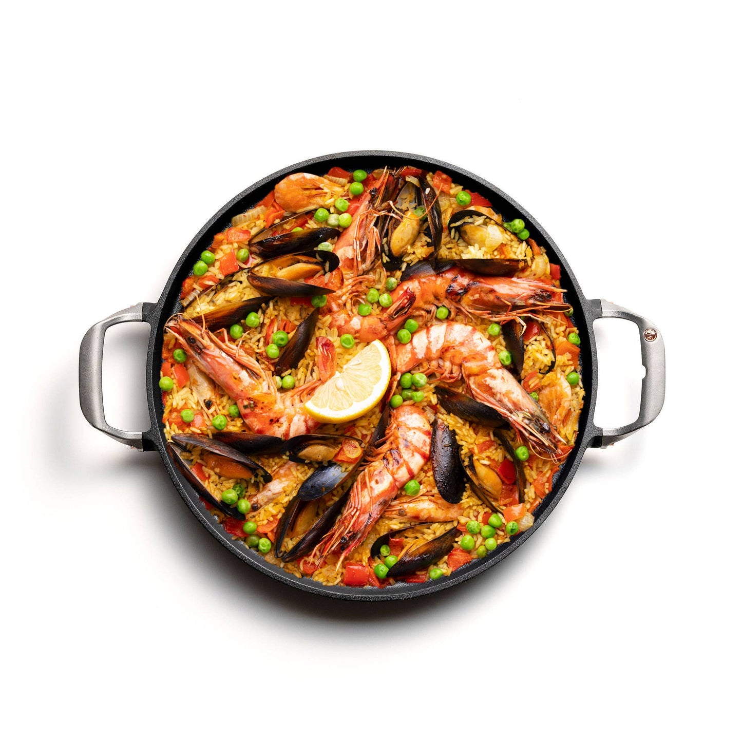 Outset Cast Iron Deep Dish Pizza and Paella Pan,14.25"x18.5"