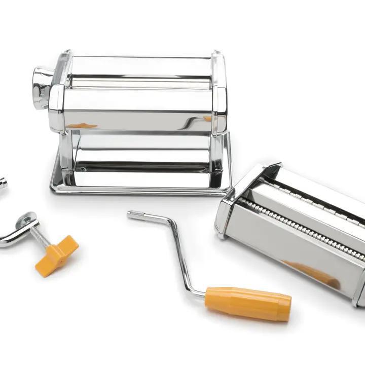 Stainless Steel Pasta Maker Machine, 8" X 14" X 6.5"