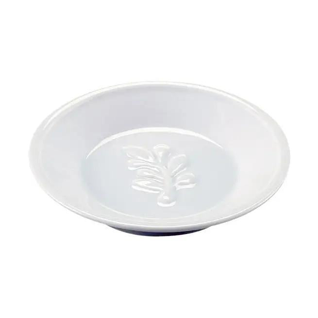 Olive Branch White Oil Dipping Dish