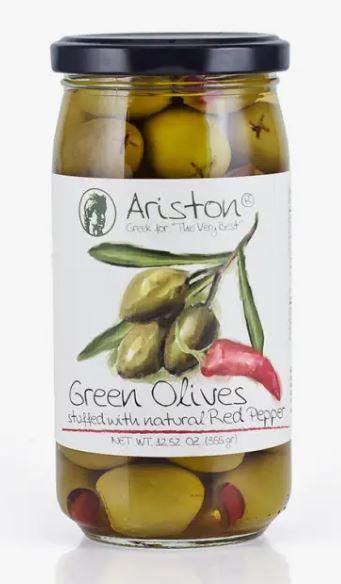 Pepper Stuffed Green Olives