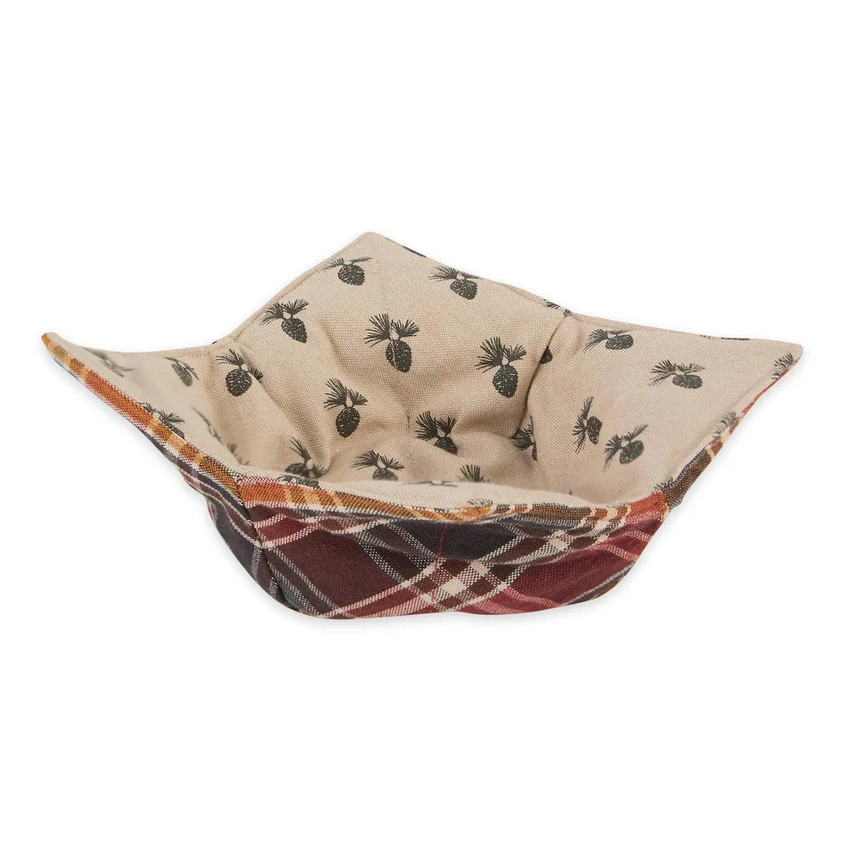 Pine Cone Printed Reversible Soup Cozy