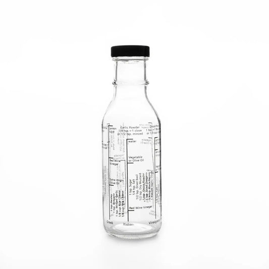 Fox Run Glass Salad Dressing Shaker Bottle