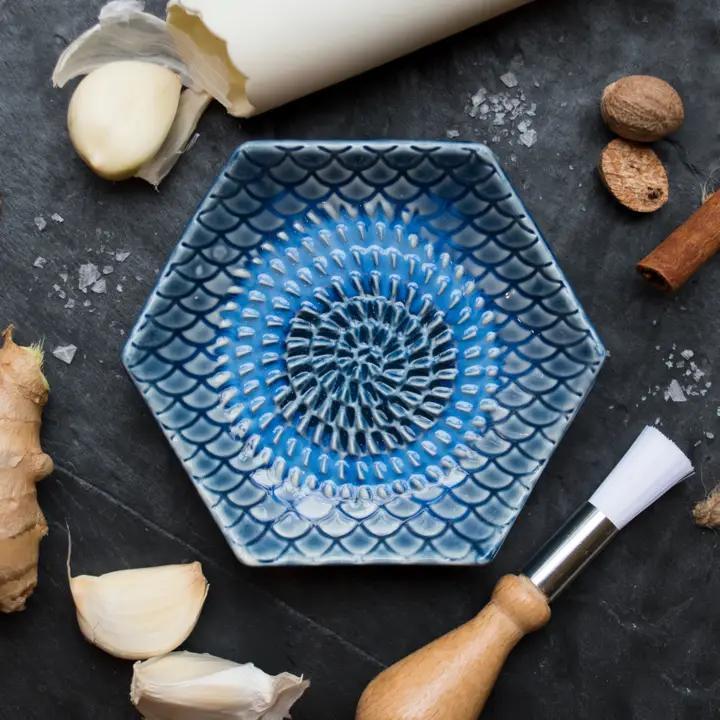 Ceramic Garlic Grater  3-Piece Set