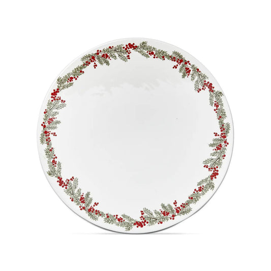 Christmas Farmhouse Pedestal Cake Plate